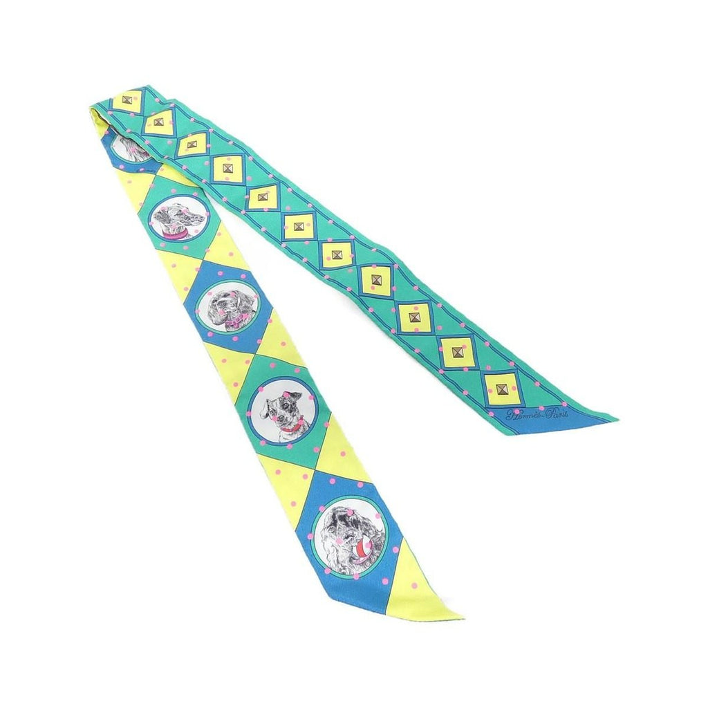 Hermes Collier ET Chiens Twilly Plume Tee Scarf