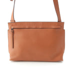 Loewe Leather T Shoulder Anagram Messenger Bag Brown