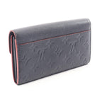 Louis Vuitton Bifold Wallet Portefeuille Sarah Marie Nuit Leather — view 2