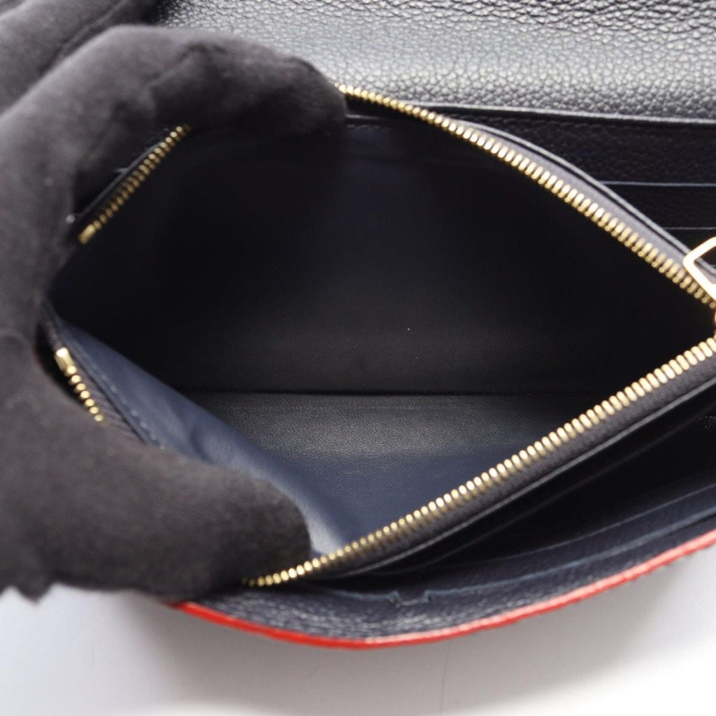 Louis Vuitton Bifold Wallet Portefeuille Sarah Marie Nuit Leather — view 5