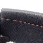 Louis Vuitton Bifold Wallet Portefeuille Sarah Marie Nuit Leather — view 9