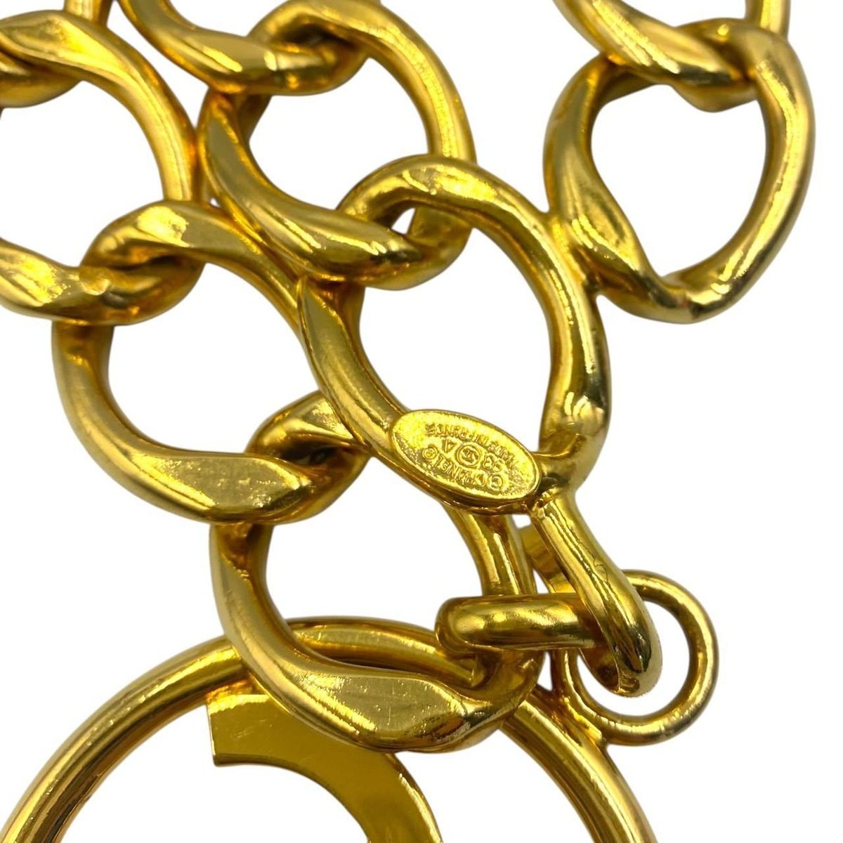 Chanel Chain Belt Gold CC Logo — view 4