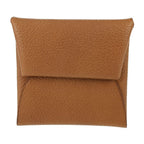 Hermes Bastia Coin Case Gold Brownish Evercolor Silver Hardware