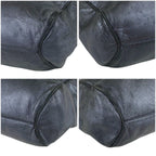 Loewe Drawstring Shape Mini Handbag Anagram Logo Nappa Leather Dark Navy — view 7