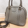 Gucci Micro Guccissima 2-Way Handbag Gray