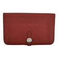 Hermes Dogon GM Rouge Ash Silver Hardware Togo E-engraved Leather Long