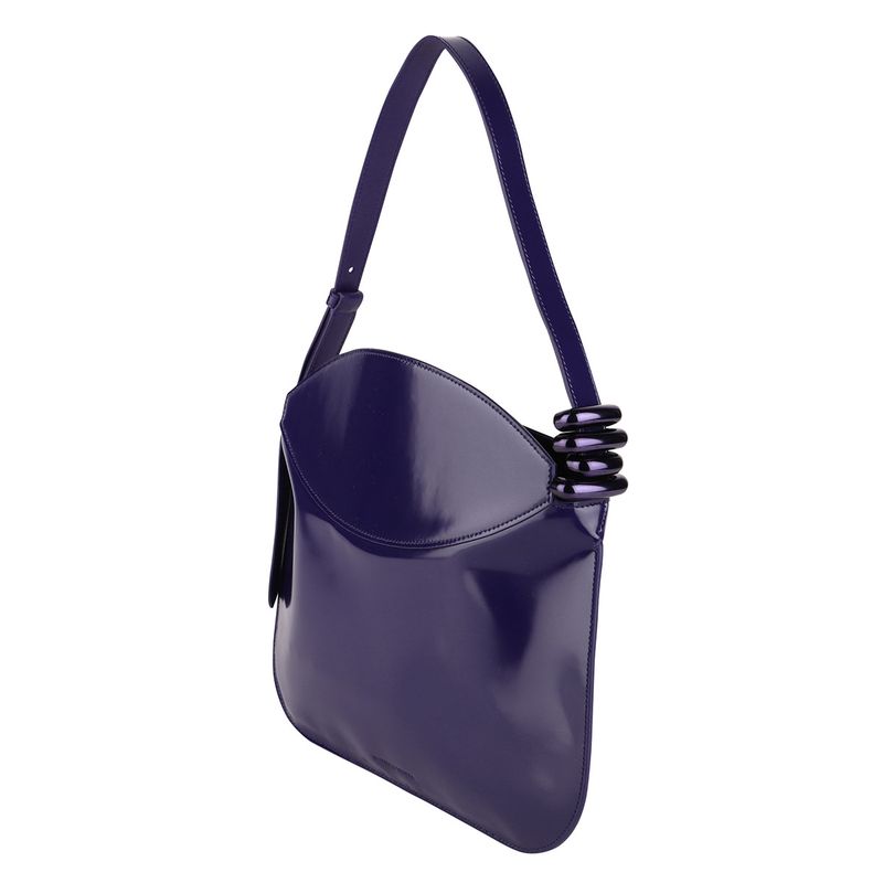 Bottega Veneta Handbag Leather Shoulder Bag Purple — view 4