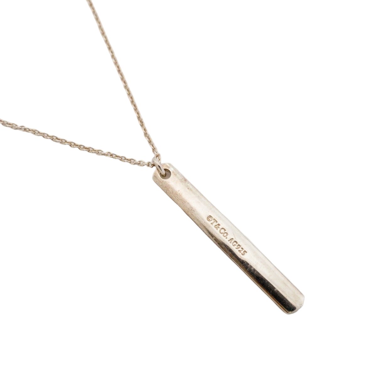 Tiffany & Co Necklace Narrow Bar Silver — view 2