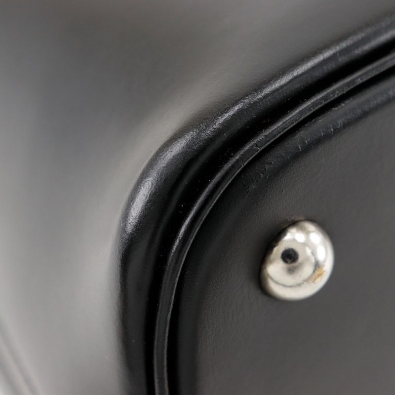 Hermes Bolide 31 Box Calf Black Silver Hardware D Handbag — view 4