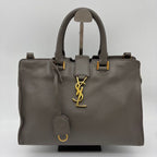 Saint Laurent Paris YSL Yves Baby Cabas Handbag 2-Way Gray — view 3