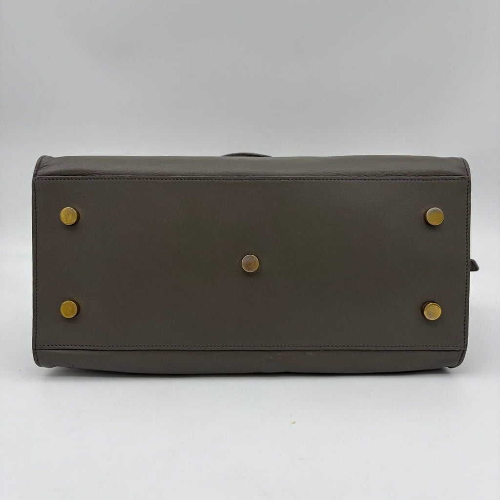 Saint Laurent Paris YSL Yves Baby Cabas Handbag 2-Way Gray — view 7