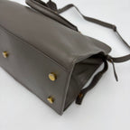 Saint Laurent Paris YSL Yves Baby Cabas Handbag 2-Way Gray — view 9