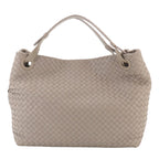 Bottega Veneta Intrecciato Garda Tote Leather Light Gray