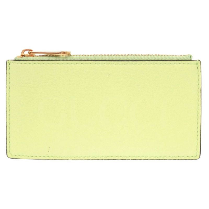 Gucci Logo Leather Green Coin Case Card 0906