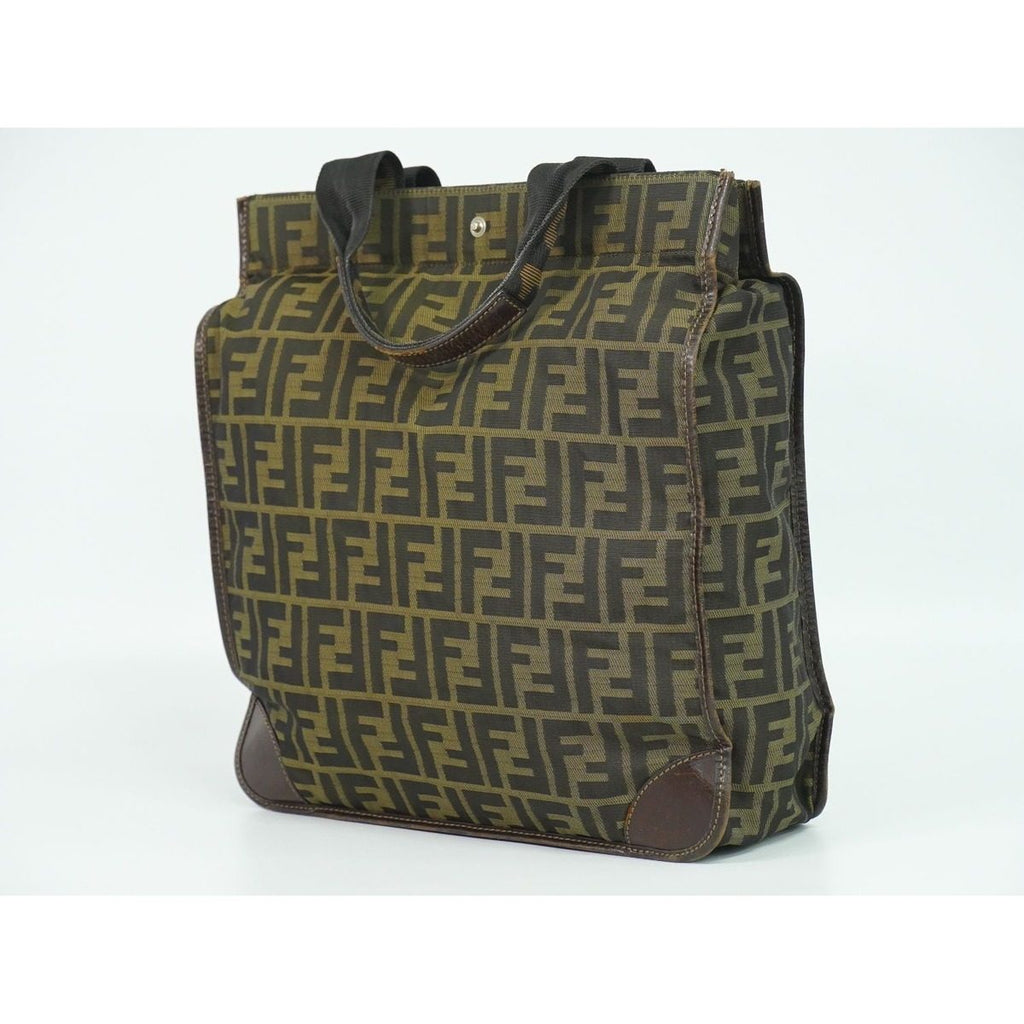 Fendi Zucca Tote Canvas Brown — view 2