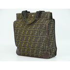 Fendi Zucca Tote Canvas Brown — view 2
