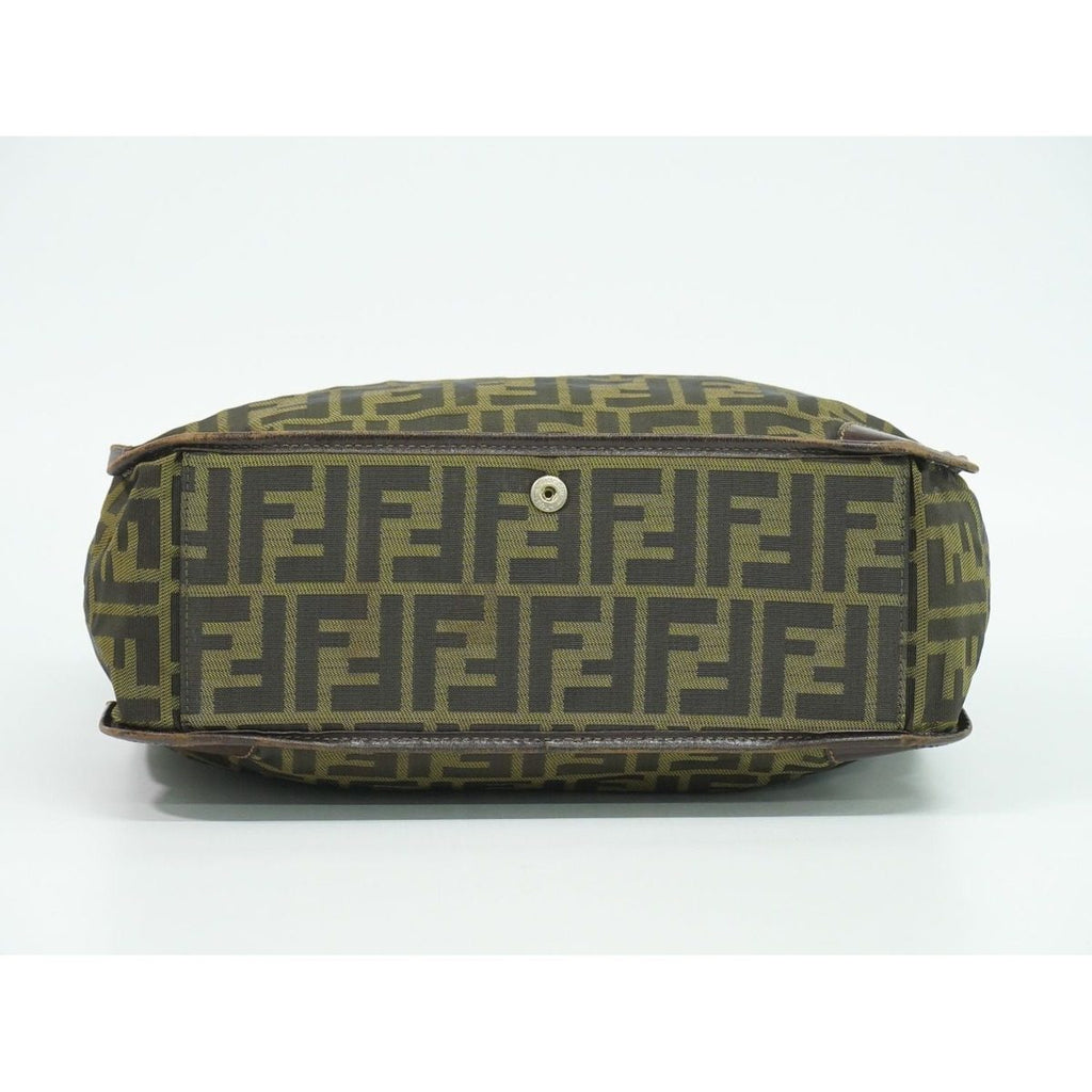 Fendi Zucca Tote Canvas Brown — view 3