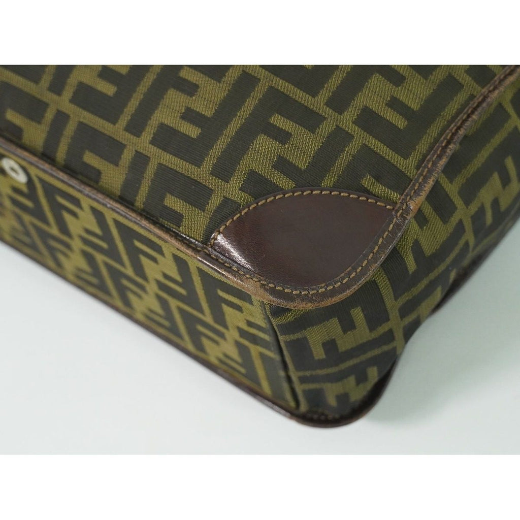 Fendi Zucca Tote Canvas Brown — view 7