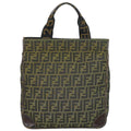 Fendi Zucca Tote Canvas Brown