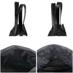 Prada Triangle Logo Tote Business Black Tessuto — view 6