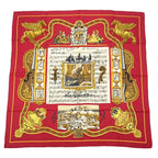Hermes Carre 90 in Salzburg Red Scarf Silk