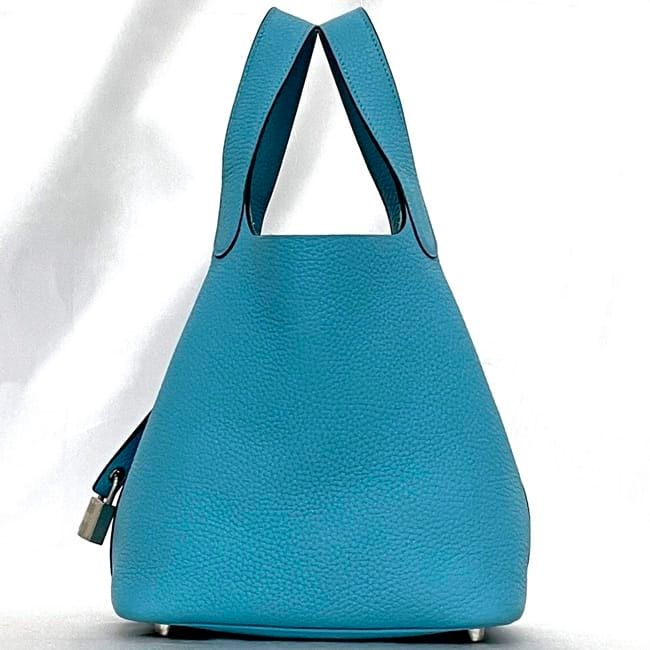 Hermes Handbag Picotin Lock PM Light Blue Jean — view 3