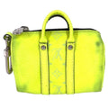 Louis Vuitton Key Holder Porte Cles Mini Keepall Taiga Leather Yellow