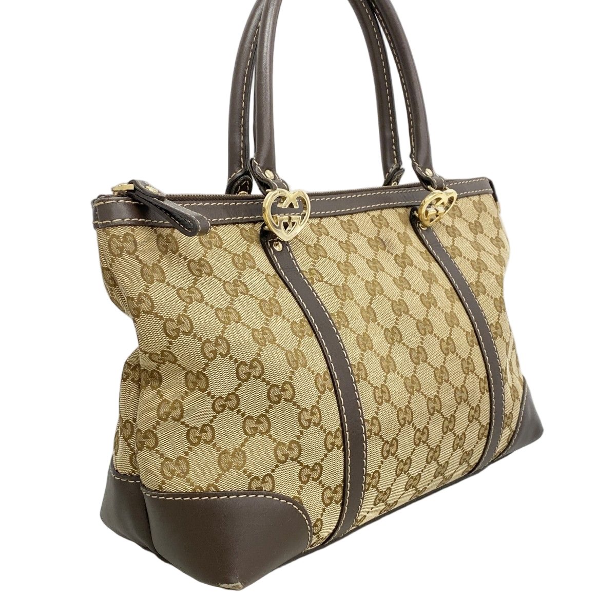 Gucci Tote GG Canvas bree Brown Gold — view 2