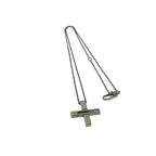 Gucci Necklace Cutout G Cross Black SV 925 — view 2