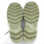 Bottega Veneta Stride Rubber Lace Up Shoes Khaki — view 9