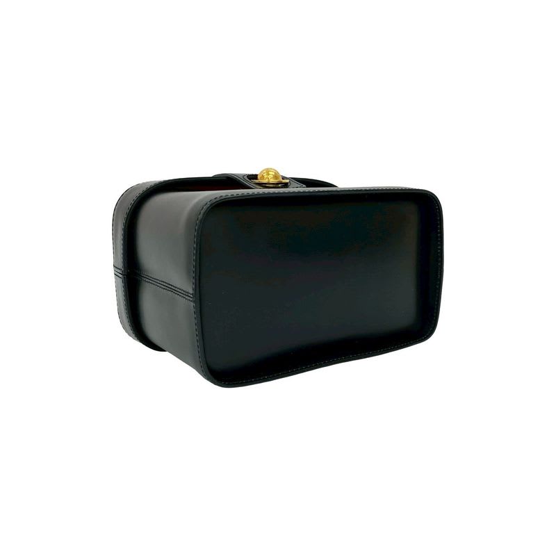 Celine Vintage Star Ball Hardware Leather Vanity Bag Handbag
