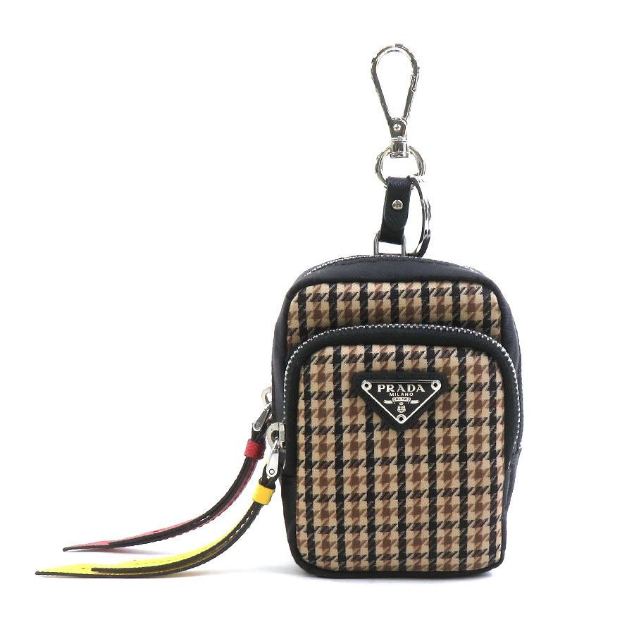 Prada Pouch Nylon Black Brown X