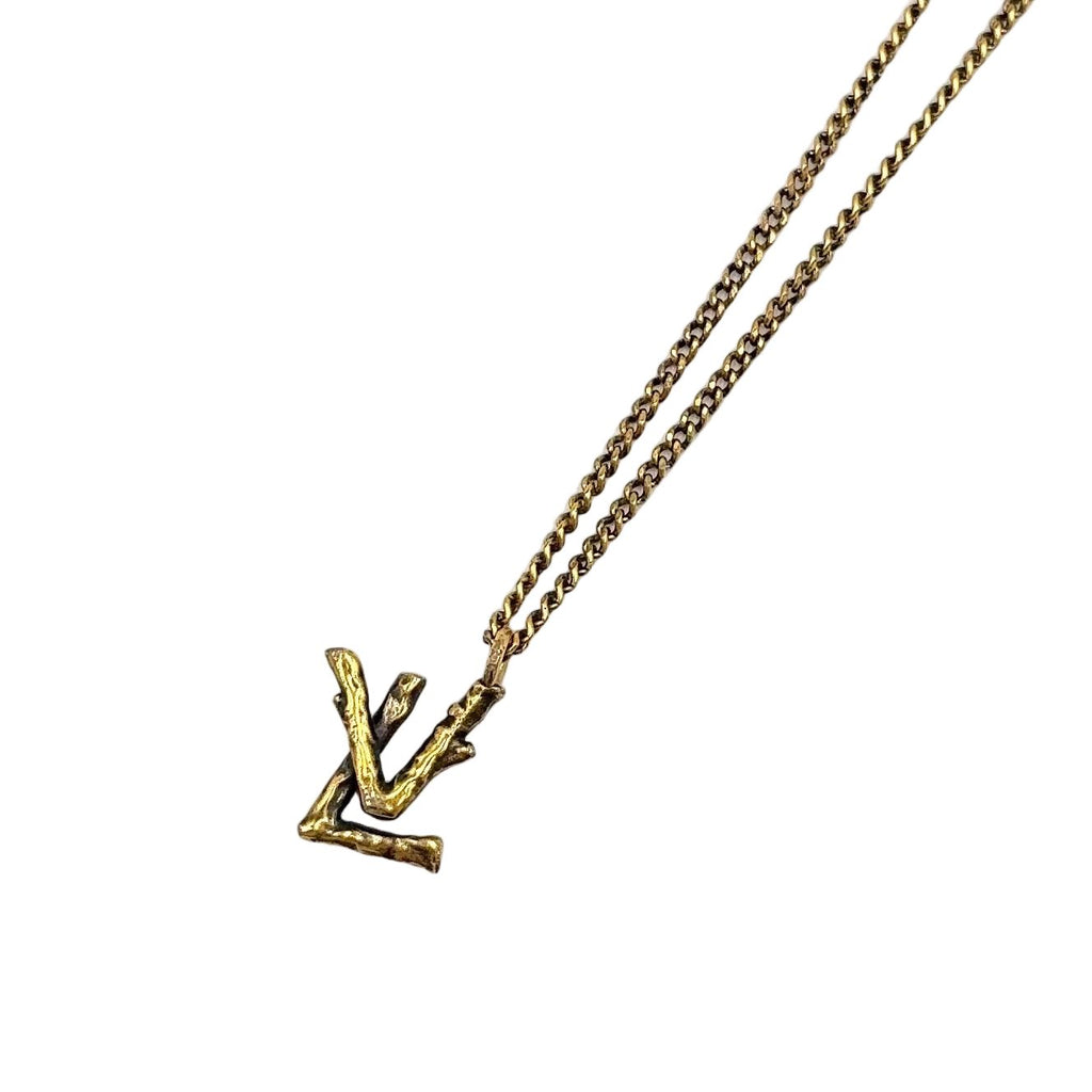 Louis Vuitton LV Twig Gold Plated Necklace