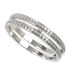 Hermes 18K White Gold Arianne PM Diamond Ring