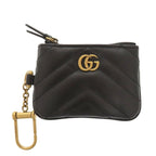 Gucci GG Marmont Leather Black Off White Coin Case 1462 — view 6