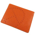 Hermes Evelyne Orange Chevre Card Case