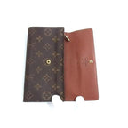 Louis Vuitton Long Wallet Monogram Pochette Porte Monet Cles Di Brown — view 4