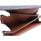 Louis Vuitton Long Wallet Monogram Pochette Porte Monet Cles Di Brown — view 6