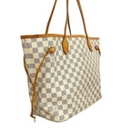 Louis Vuitton Tote Damier Azur Neverfull MM White — view 2