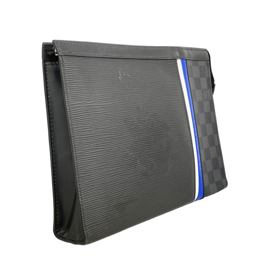 Louis Vuitton Clutch Damier Graphite Epi Pochette Voyage MM Noir — view 2