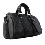 Louis Vuitton Handbag Monogram Eclipse Reverse Keepall Bandouliere 25 Black — view 2