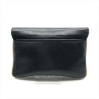 Celine Carriage Vintage Leather Clutch Black — view 2