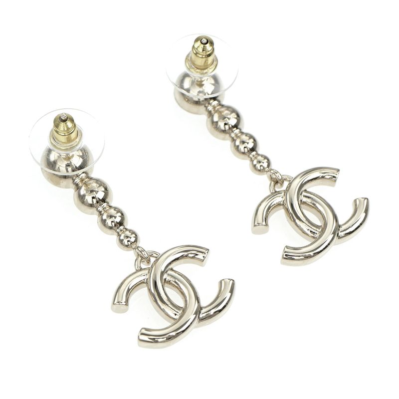Chanel Earrings Coco Mark CC Abe124 B24 B Silver Accessorie — view 6