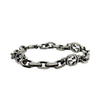 Gucci Interlocking Silver Chain Bracelet