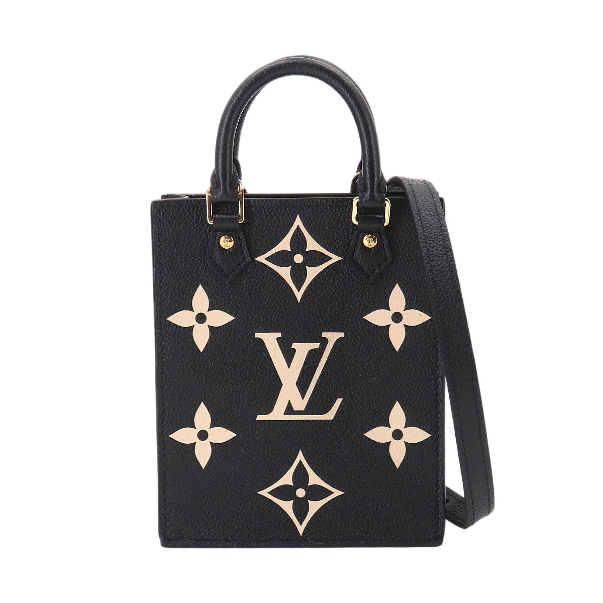 Louis Vuitton Bicolor Monogram Empreinte Petite Sac Plat 2-Way Hand