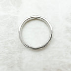 Chanel Quilted Diamond Platinum Ring 49 — view 7