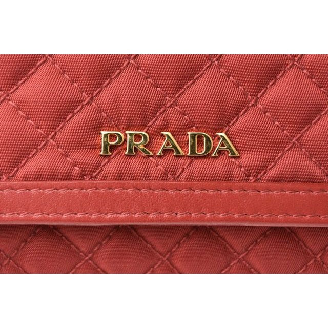 Prada Long Wallet with Pass Case 1 M1132 Quilted Nylon — view 9