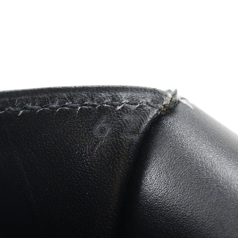 Hermes Danube 38 Briefcase 6 Z Calf Black Gold Hardware V Business Bag — view 9