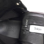 Gucci Shoes Sneakers High Cut Men Cotton Canvas Leather Black — view 8