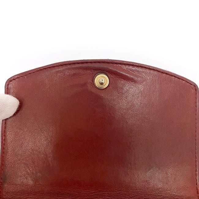 Chanel Bifold Wallet Red Coco Mark — view 8